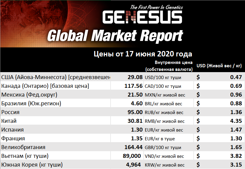 Genesus, обзор мировых рынков. Соединенные Штаты, июнь 2020 