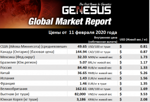 Genesus, обзор мировых рынков Китай, февраль 2020