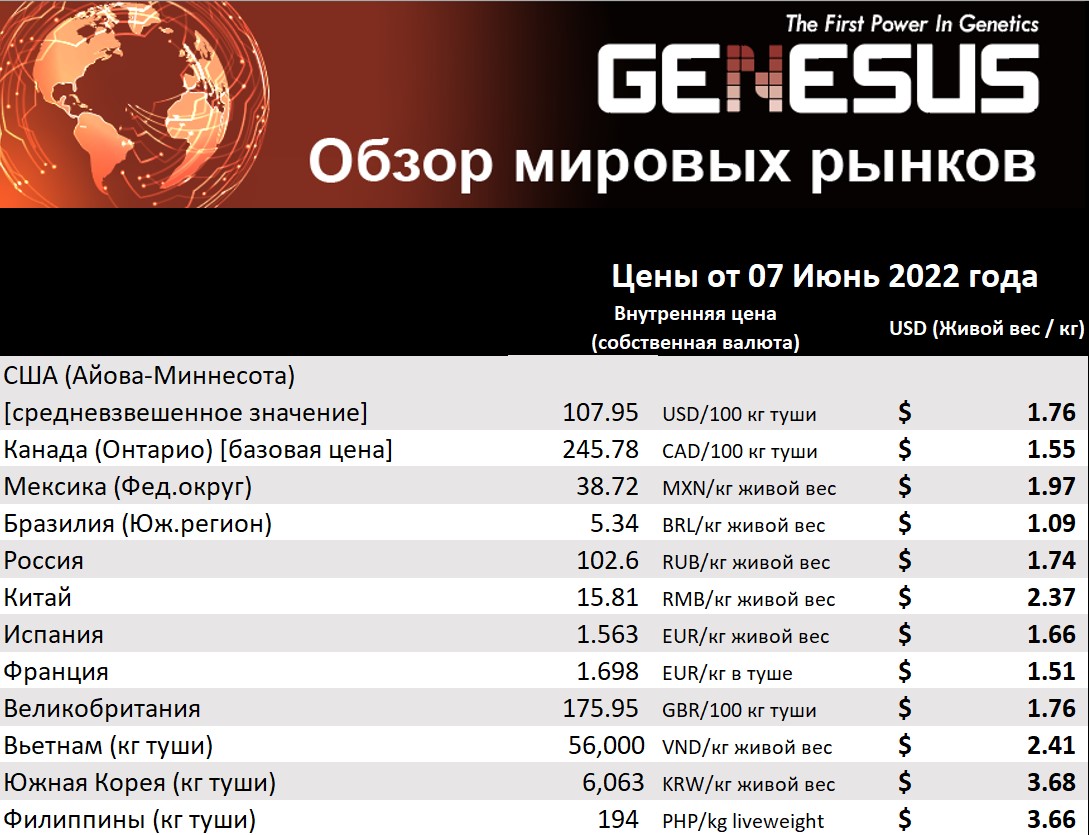 Genesus, обзор мировых рынков. Соединенные Штаты. Июнь 2022