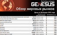 Genesus, обзор мировых рынков. Соединенные Штаты, январь 2021